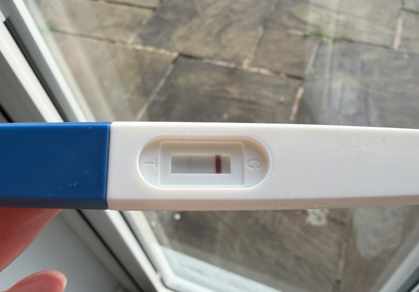 Faint positive on supermarket test then negative Clearblue tests near period due