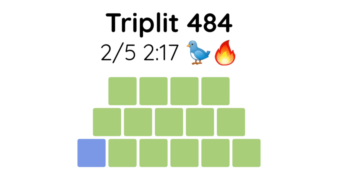 Yet another new word game - let me introduce you to Triplit!