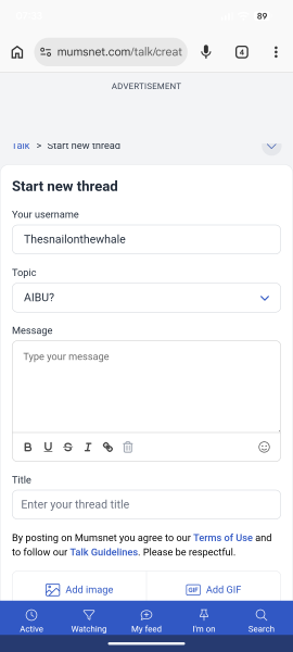 Title box underneath the message box and AI is suggesting titles....