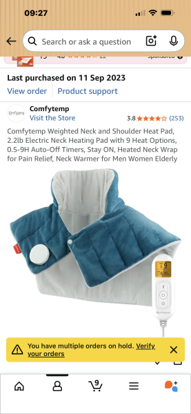 Recommendations for heat wraps or pads for shoulder and neck pain?