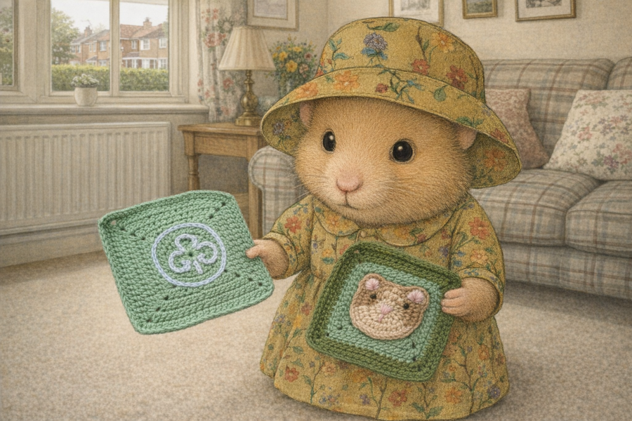 Woolly Hugs. A blanket for lovely wafflenose who has tragically lost her daughter. Can you help us please?