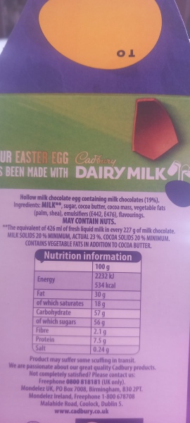 Cadburys in Ireland - Original Recipe?