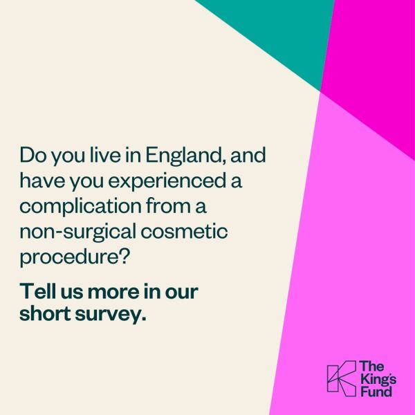 Survey for England residents: complications from non-surgical cosmetic procedures