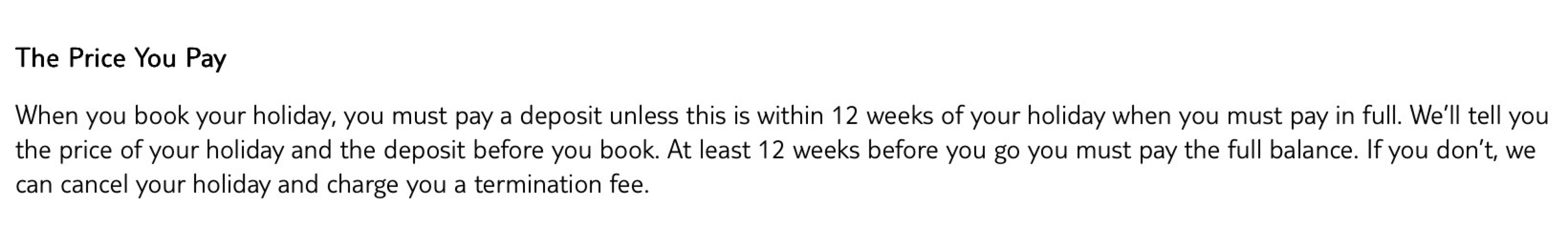 Do TUI offer extensions to the final holiday balance payment date?