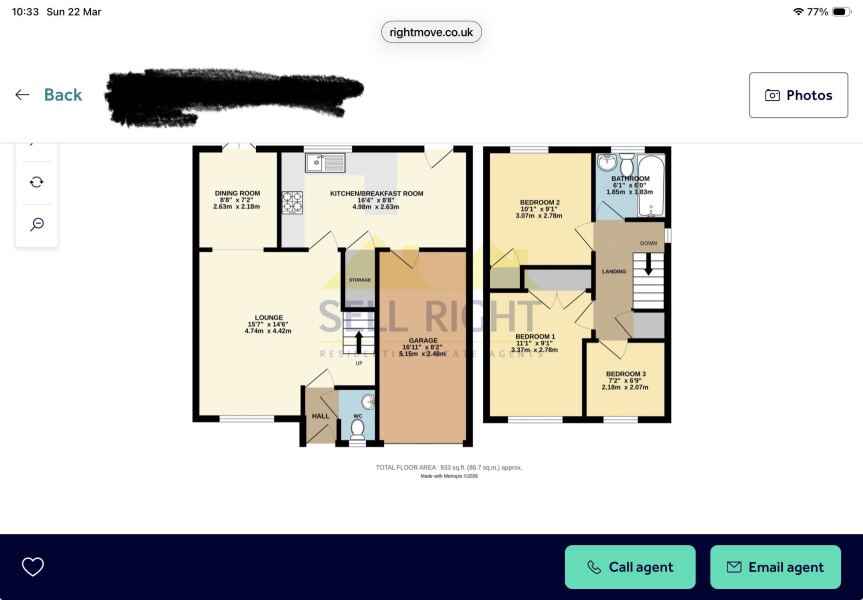 Help me decide how to best make this kitchen larger. Where should the doors go?