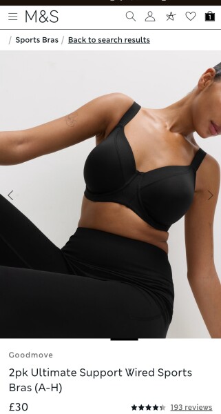To ask for a sports bra that locks the suckers in but also gives me good shape