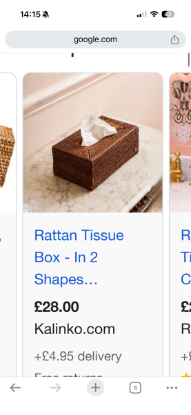 Do you have a nice tissue box cover?