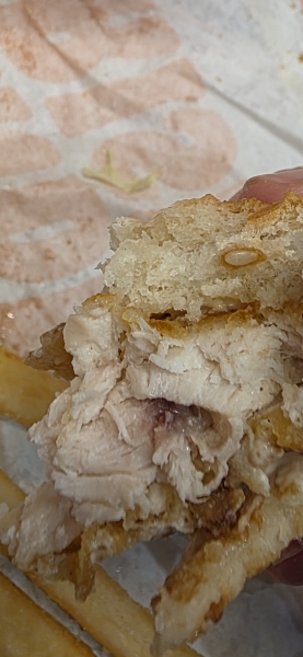 Undercooked chicken