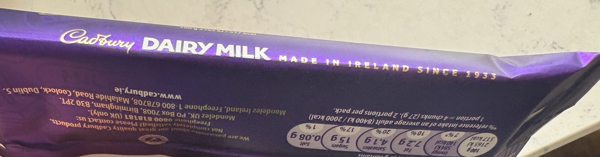 Cadburys in Ireland - Original Recipe?