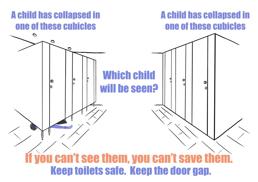 Safeguarding concerns about floor-to-ceiling cubicles in mixed-sex primary toilets Scotland