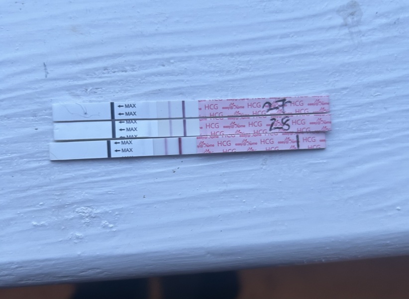 13 days of bleeding - tests getting darker