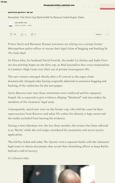 Duke of Sussex & Others vs ANL: thread 3