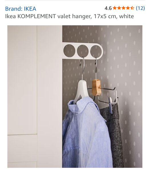 Keeping once worn clothes between wears