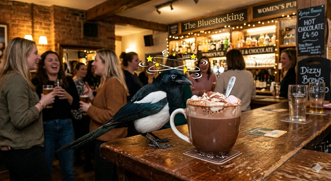 The Bluestocking Inn, cocktails and cocoa and all