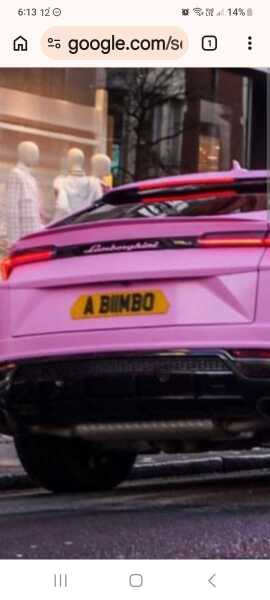 I just saw this on a car plate