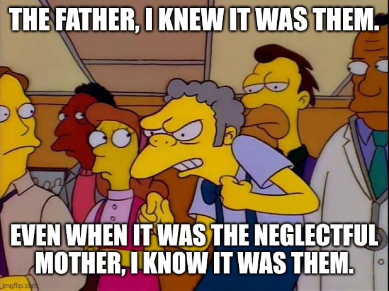 Yet another absent father blaming 'the system'