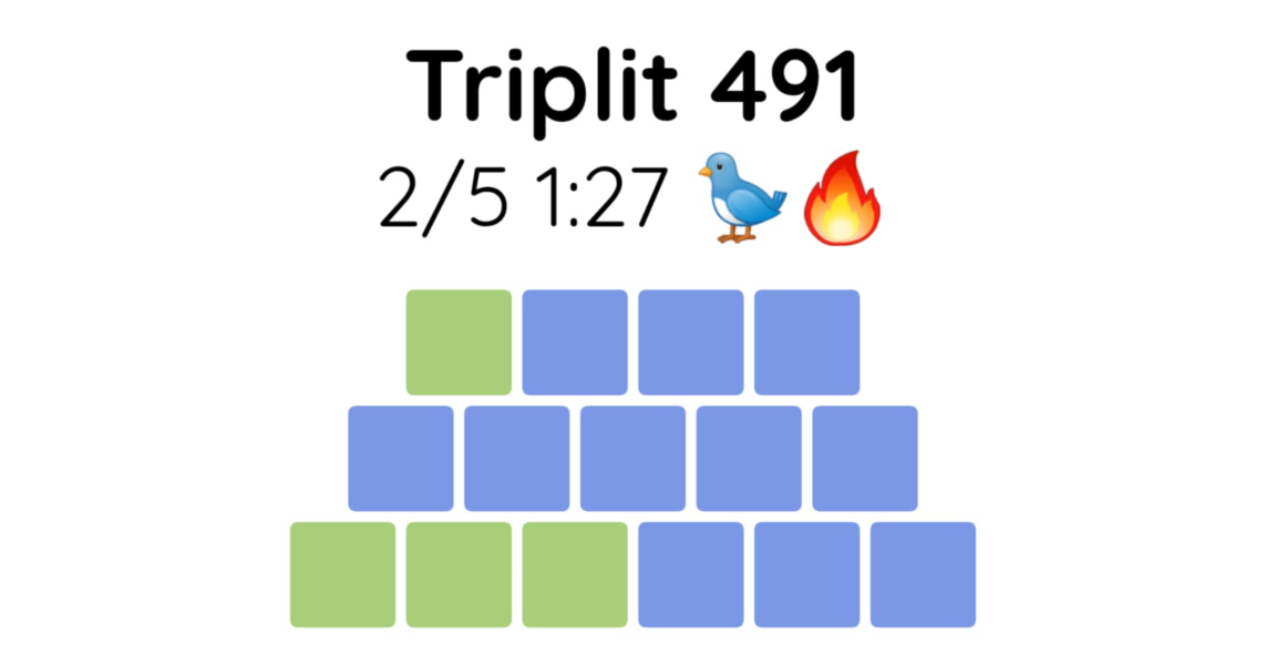 Yet another new word game - let me introduce you to Triplit!