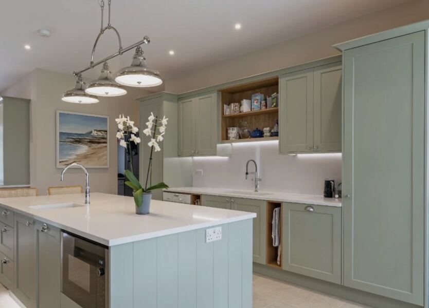 Kitchen cupboard doors.