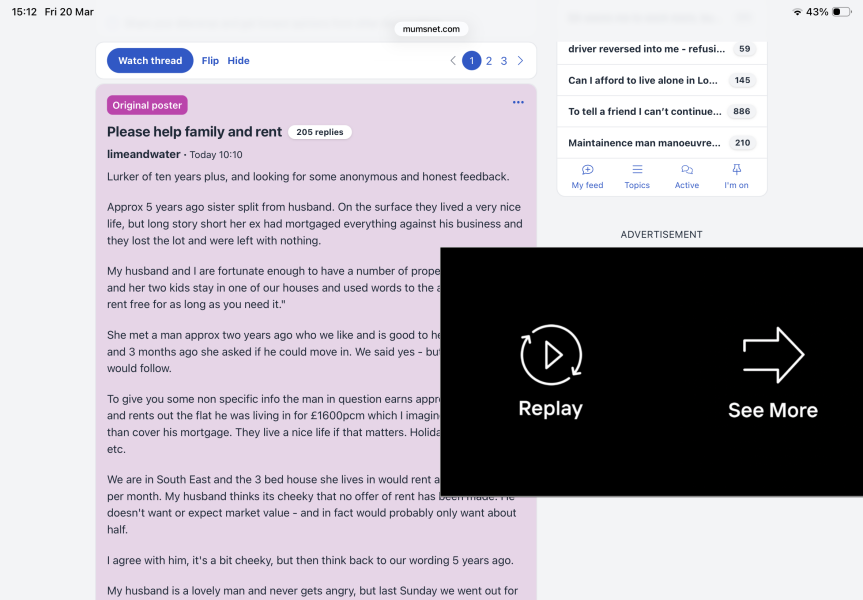 Yet another ‘advert’ blocking the page 😡