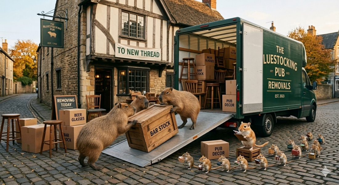 The Bluestocking Inn, cocktails and cocoa and all