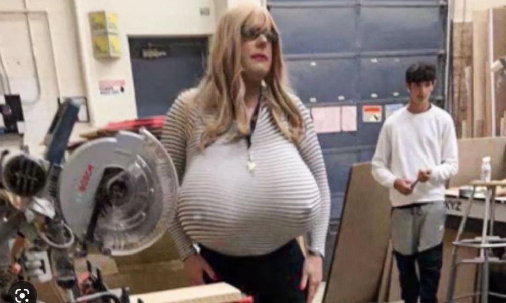 To think it is inappropriate for a teach to have big fake boobs?