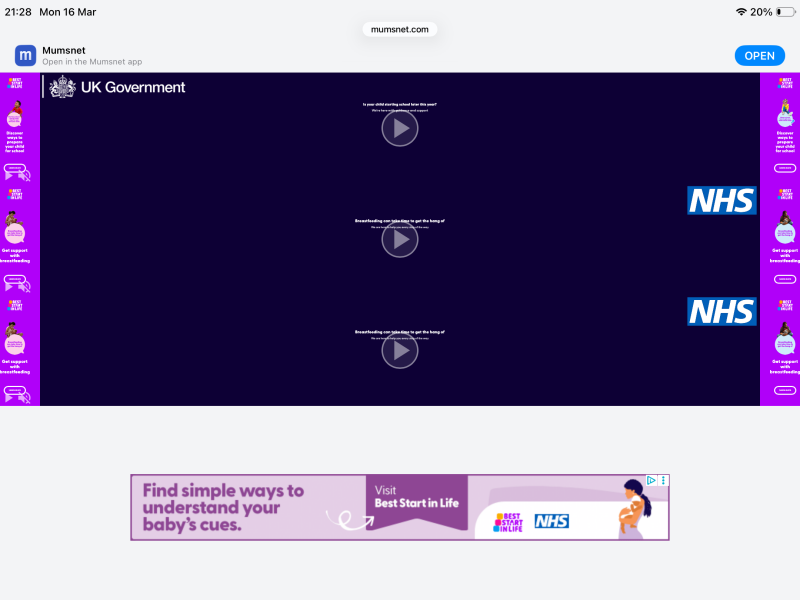 Yet another ‘advert’ blocking the page 😡
