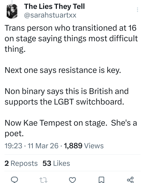 "All star charity concert for trans rights"