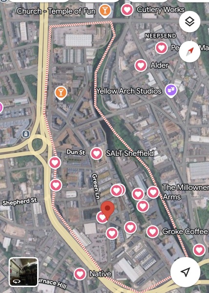 Sheffield in March - ideas and map help!