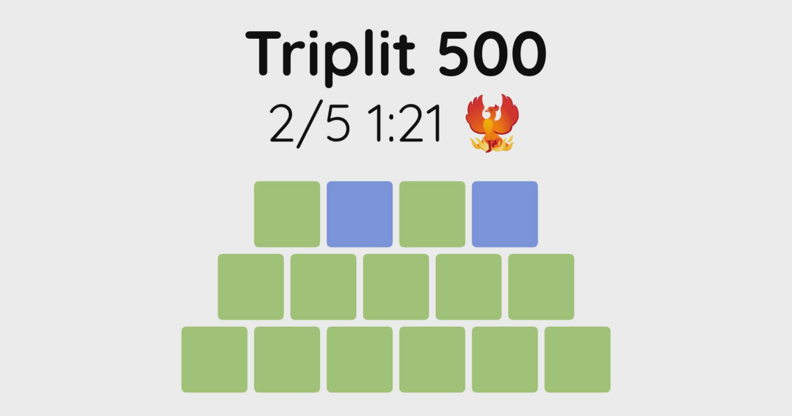 Yet another new word game - let me introduce you to Triplit!
