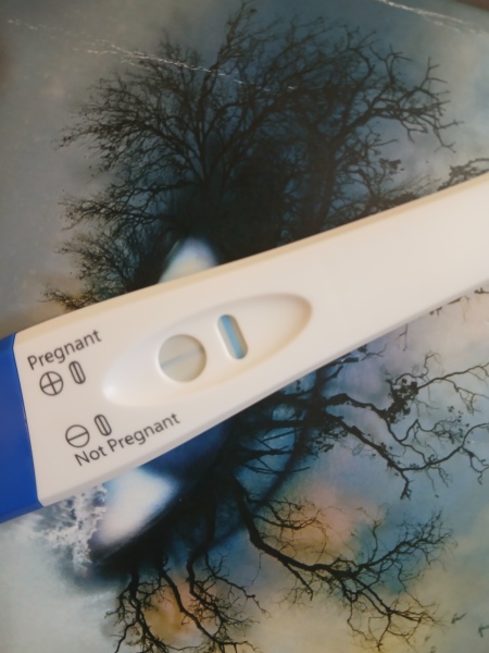 Clear blue, no control line