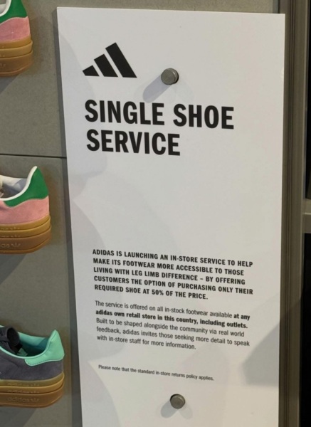 To think buying different size shoes to make a pair isn’t “ridiculous”
