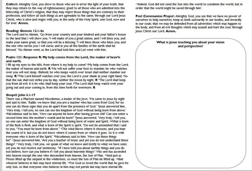 Sharing Sunday services