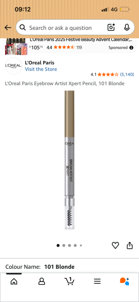 "Normal" eyebrow pencil needed - blondish tone