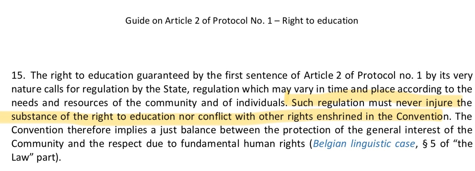 VAT on private school fees does not infringe human rights.