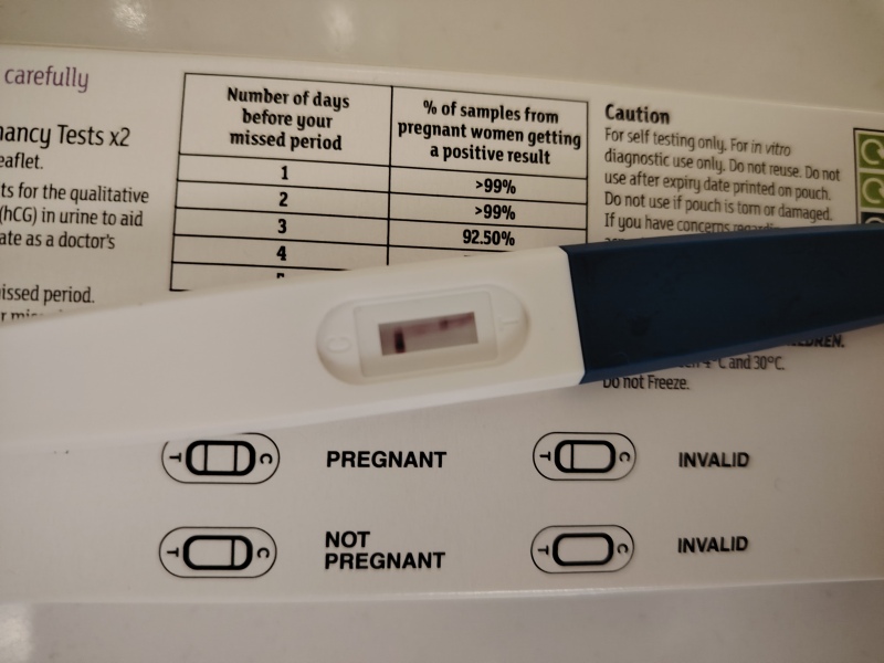 Strange pregnancy test result