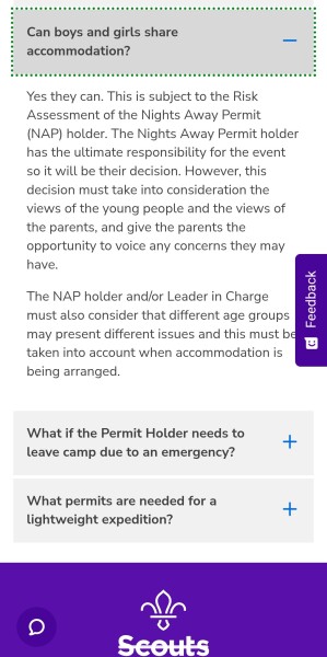 Latest Girlguiding email this evening