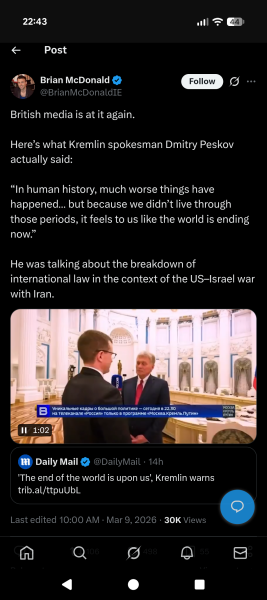 AIBU worrying about WW3?