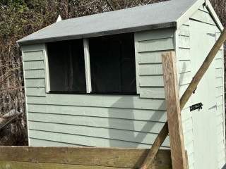 Can you find me a sage green shed paint