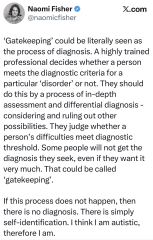 Uta Frith, women, autism, and what Dr Stock, Helen Lewis etc think...