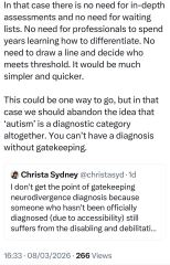 Uta Frith, women, autism, and what Dr Stock, Helen Lewis etc think...