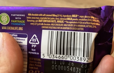 Cadburys in Ireland - Original Recipe?