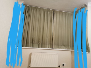 Odd window situation, help with curtains needed!