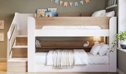 3 year old and 10 month old in bunk beds?