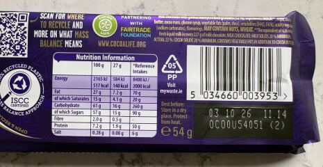 Cadburys in Ireland - Original Recipe?