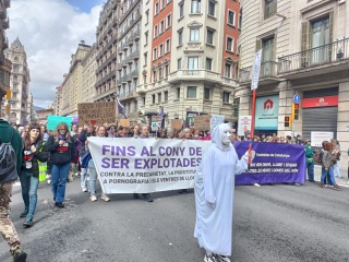 Rival marches hit Madrid and Barcelona as trans row splits feminist movement on International Women’s Day