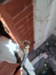 How to connect existing aerial cable to TV after moving in?