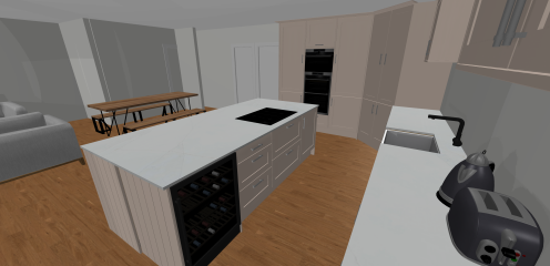 Extension kitchen and utility layout: any tips for family and dog? (images/plan included)