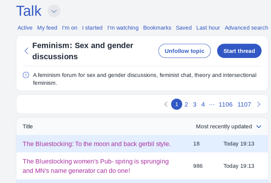 The Bluestocking  women's Pub- spring is sprunging and MN's name generator can do one!