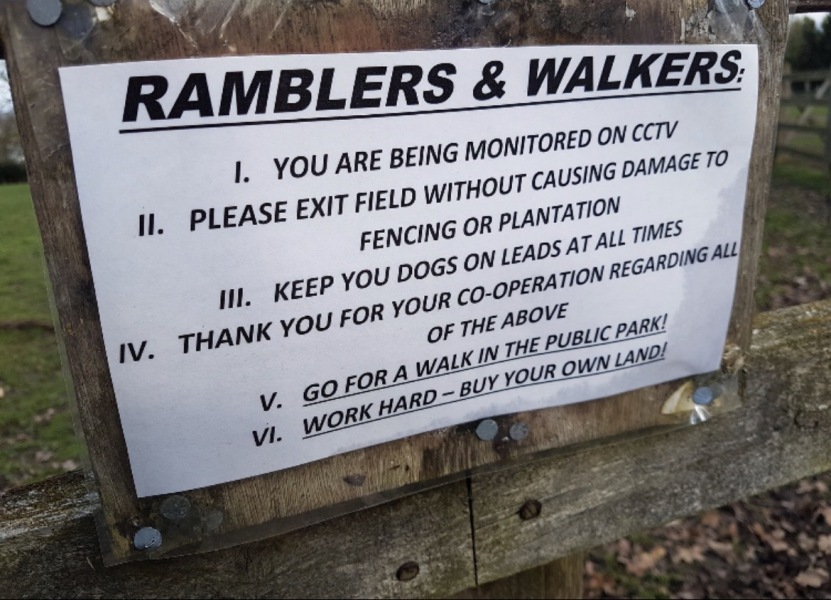 AIBU to be fed up with walkers trespassing on our land?