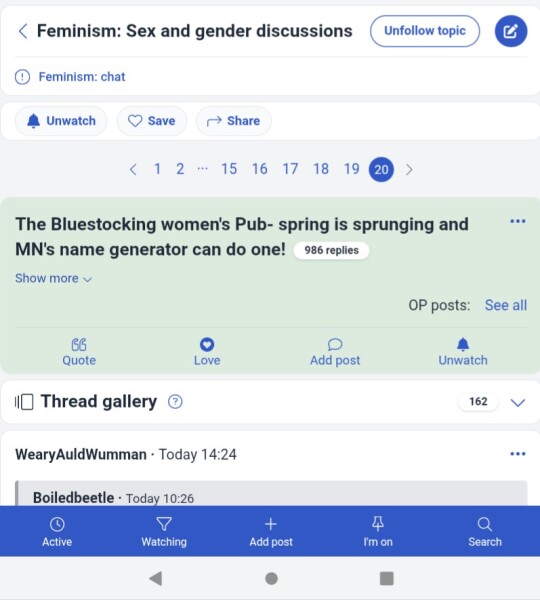 The Bluestocking  women's Pub- spring is sprunging and MN's name generator can do one!